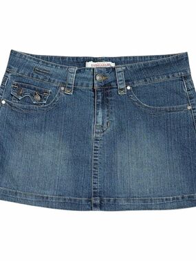 Vintage Y2K Hydraulic Denim Low Rise Mini Skirt size 11/12